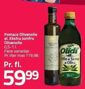 Fleggaard Pomace Olivenolie el. Ekstra Jomfru Olivenolie tilbud