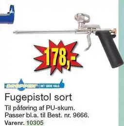 Harald Nyborg Fugepistol sort tilbud