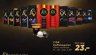 Bilka L'OR Kaffekapsler tilbud