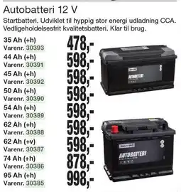 Harald Nyborg Autobatteri 12 V tilbud