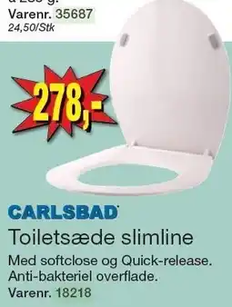 Harald Nyborg CARLSBAD Toiletsæde slimline tilbud