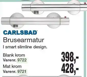 Harald Nyborg CARLSBAD Brusearmatur tilbud