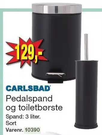 Harald Nyborg Carlsbad Pedalspand og toiletbørste tilbud