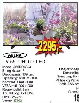 Harald Nyborg TV 55'' UHD D-LED tilbud