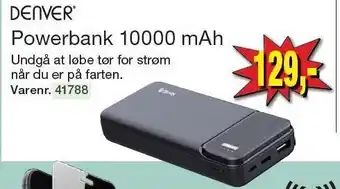 Harald Nyborg Powerbank 10000 mAh tilbud