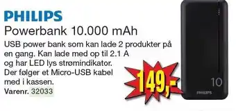 Harald Nyborg POWERBANK 10.000 mAh tilbud