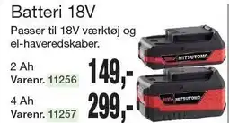 Harald Nyborg Batteri 18 V tilbud