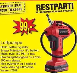 Harald Nyborg Luftpumpe tilbud