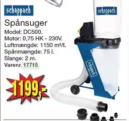 Harald Nyborg Scheppach Spånsuger tilbud