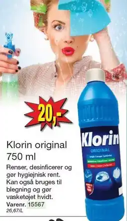 Harald Nyborg Klorin original 750 ml tilbud