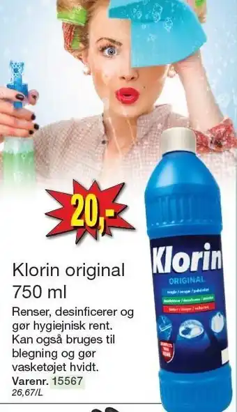 Harald Nyborg Klorin original 750 ml tilbud