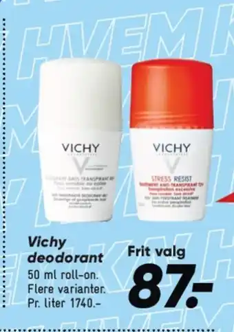 Bilka VICHY deodorant tilbud