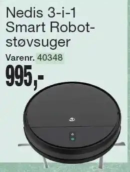 Harald Nyborg Nedis 3-i-1 Smart Robotstøvsuger tilbud