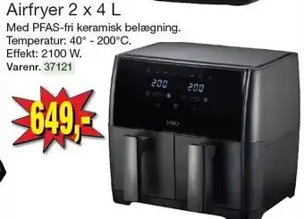 Harald Nyborg Airfryer 2 x 4 L tilbud