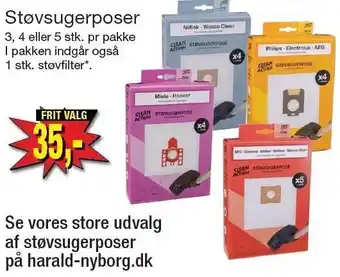 Harald Nyborg Støvsugerposer tilbud