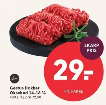 SPAR Gestus Hakket Oksekød 14-18% tilbud