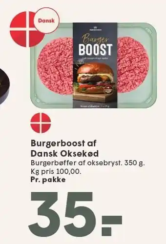 SPAR Burgerboost af Dansk Oksekød tilbud