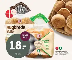 SPAR Kohberg Rugmild eller Rugbrødsboller tilbud