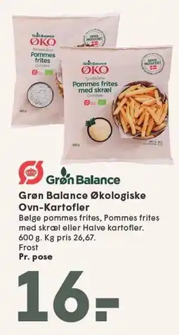 SPAR Grøn Balance Økologiske Ovn-Kartofler tilbud