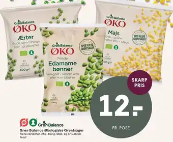 SPAR Grøn Balance Økologiske Grøntsager tilbud