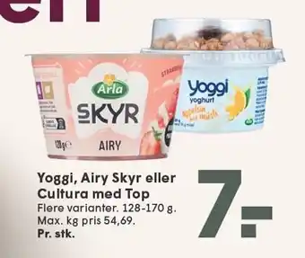 SPAR Yoggi, Airy Skyr eller Cultura med Top tilbud