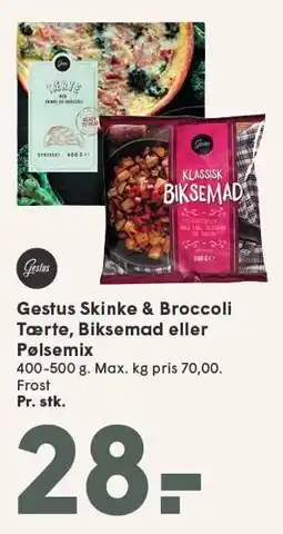 SPAR Gestus Skinke & Broccoli Tærte, Biksemad eller Pølsemix tilbud