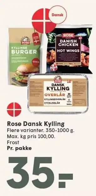 SPAR Rose Dansk Kylling tilbud