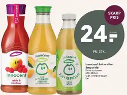 SPAR Innocent Juice eller Smoothie tilbud