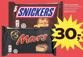 SuperBrugsen Mars 5-pak bars tilbud