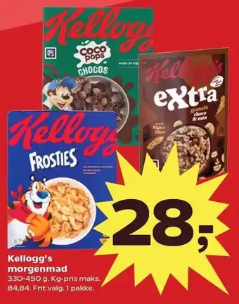 SuperBrugsen Kellogg's morgenmad tilbud