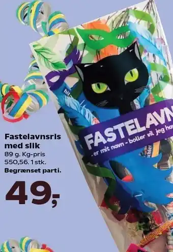 SuperBrugsen Fastelavnsris med slik tilbud