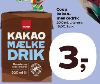 SuperBrugsen Coop kakaomælkedrik tilbud