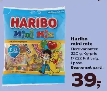 SuperBrugsen Haribo mini mix tilbud