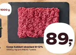 SuperBrugsen Coop hakket oksekød 8-12% tilbud