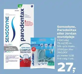 SuperBrugsen Sensodyne, Parodontax eller Jordan mundpleje tilbud