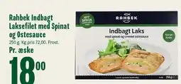 Min Købmand Rahbek Indbagt Laksefilet med Spinat og Ostesauce tilbud