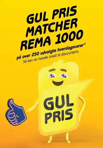 Min Købmand GUL PRIS MATCHER REMA 1000 tilbud