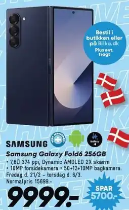 Bilka Samsung Galaxy Fold6 256GB tilbud