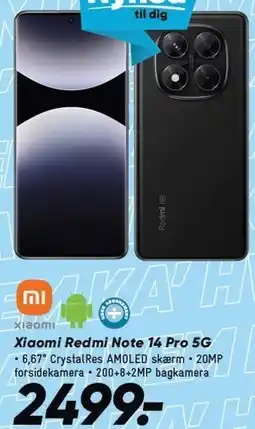 Bilka Xiaomi Redmi Note 14 Pro 5G tilbud