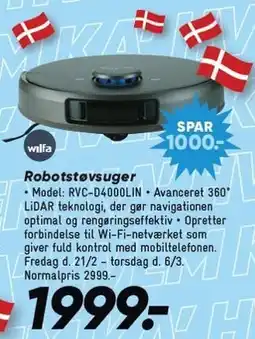 Bilka Wilfa Robotstøvsuger tilbud