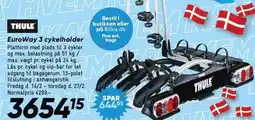 Bilka Thule EuroWay 3 cykelholder tilbud