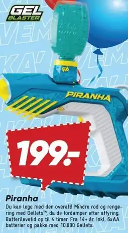 Bilka Gel Blaster Piranha tilbud