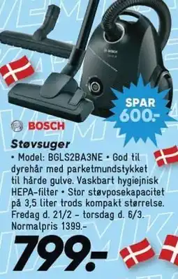 Bilka Bosch Støvsuger tilbud