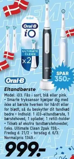 Bilka Oral-B Eltandbørste tilbud