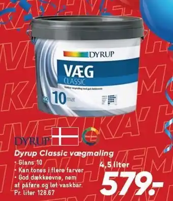 Bilka Dyrup Classic vægmaling tilbud