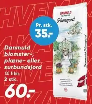 Bilka Danmuld blomster-, plæne- eller surbundsjord tilbud