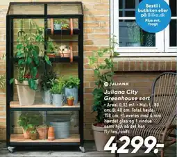 Bilka Juliana City Greenhouse sort tilbud