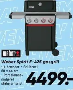 Bilka Weber Spirit E-425 gasgrill tilbud