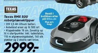 Bilka Texas RMX 500 robotplæneklipper tilbud