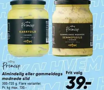 Bilka Salling Princip Almindelig eller gammeldags modnede sild tilbud